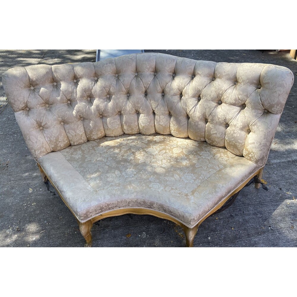 VINTAGE 4pc set VICTORIAN Rococo French Louis XIV  1 SETTEE 1 CHAIR 2 COUCHES